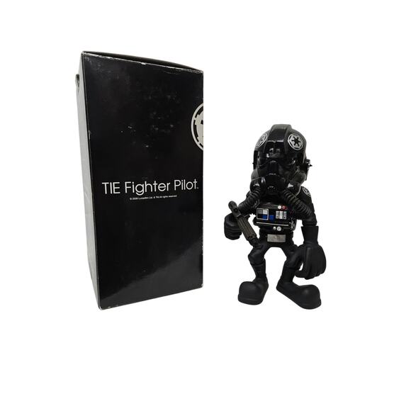 2007 Star Wars Tie Fighter Pilot Sideshow Medicom VCD Figure - Picture 3 of 3